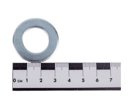 Плоская шайба крепежная техника DIN 125, М18 цинк, пакет 80 шт. 493016 БК – изображение 3