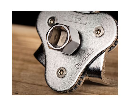 Съемник масляных фильтров DELI краб, трехлапый, dl7400b, рабочий диапазон 63-102 мм, сталь cr-v 123684 – изображение 3