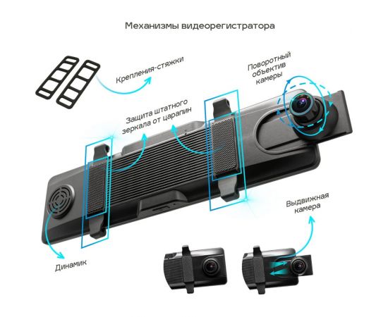 Видеорегистратор-зеркало TrendVision MR-4K TVMR4K – изображение 4