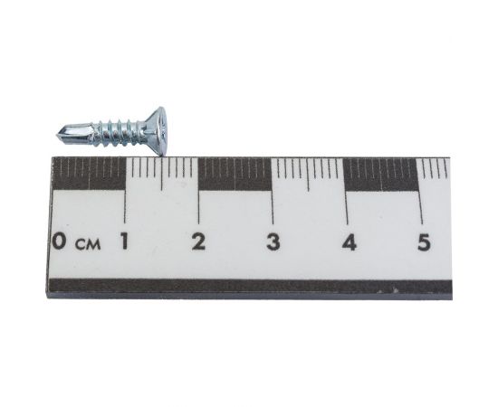 Оконный саморез Daxmer 3,9x16 мм, белый цинк, сверло, 1000 шт. 414304 – изображение 4