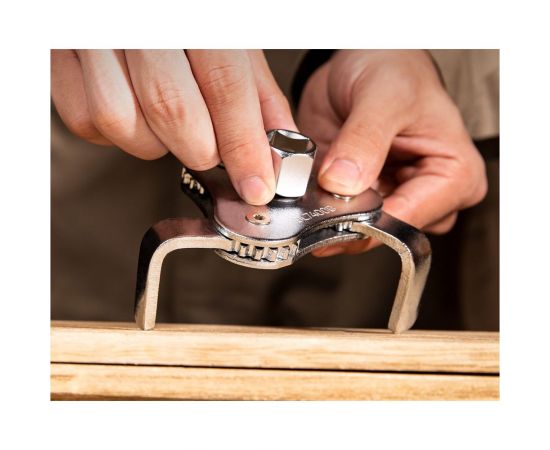 Съемник масляных фильтров DELI краб, трехлапый, dl7400b, рабочий диапазон 63-102 мм, сталь cr-v 123684 – изображение 5