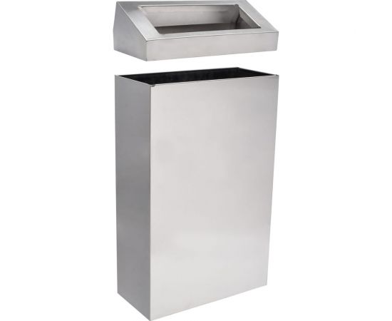 Корзина для мусора ЦЕНТР ПИЩЕВОГО ОБОРУДОВАНИЯ 167x347x680 мм, нерж. сталь aisi-430 толщ.1 мм к-001 K-001 – изображение 5