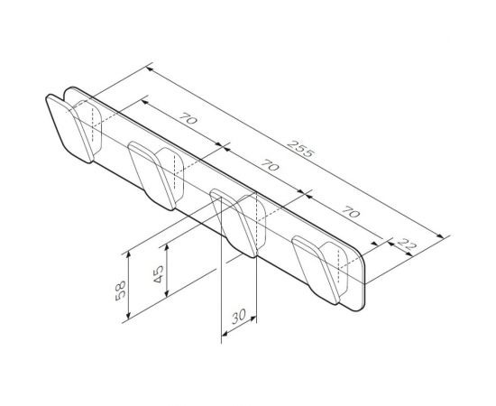 Набор крючков для полотенец, хром AM.PM A50A35900 – изображение 6
