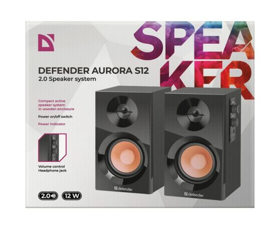 Акустическая система 2.0 Defender Aurora S12 12 Вт, деревянный корпус, 230В 65415 – изображение 6