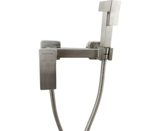Смеситель для биде с гигиеническим душем OUTE из нержавеющей стали, матовый хром TH315S 