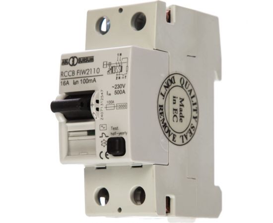 Устройство защитного отключения ABL УЗО 2P 16 A 100 мA, тип АC FIW2110 RW2110 
