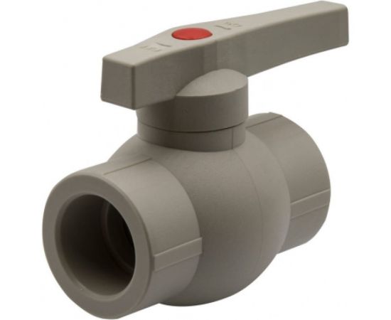 Шаровой кран VRT 32, ручка, PP-R EVER plast, серый 538459 