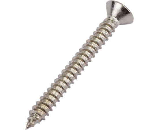 Нержавеющий саморез с потайной головкой KREPFIELD 4,2x38 мм, DIN 7982, А2, крестообразный шлиц PH, 25 шт. 7982А2САМОРЕЗ4.2X38-25 