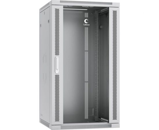 Телекоммуникационный настенный разобранный шкаф Cabeus 19" 22U цвет серый SH-05F-22U60/60-R 