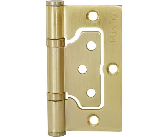 Универсальная петля без врезки PUNTO 200-2B 75x2,5 SB мат. золото 35537 