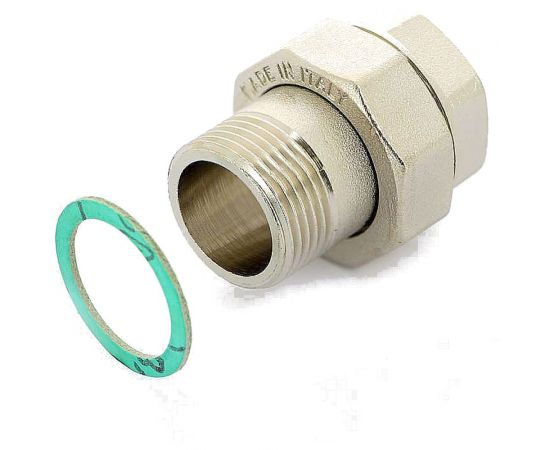 Соединитель ITAP прямой, никелированный, ""американка"", 3/4 ART 161 