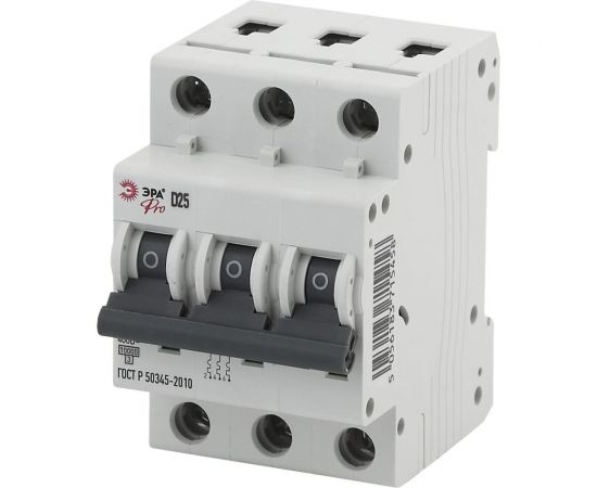 Автоматический выключатель ЭРА PRO NO902287 ВА47100 3Р 40А 10кА кривая D Б0048877 
