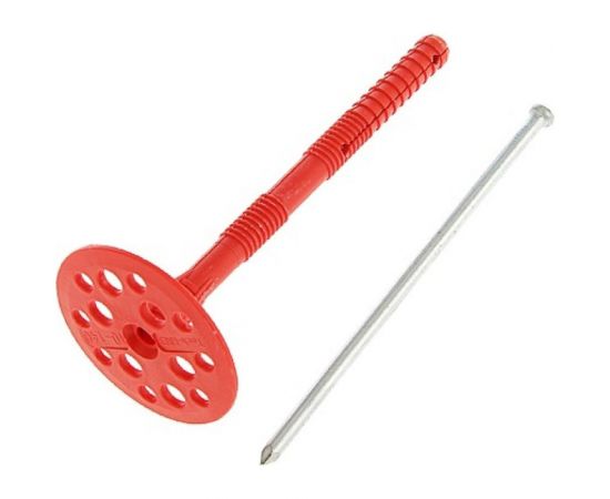 Дюбель для теплоизоляции Tech-Krep с металлическим гвоздём, 10x140 мм, 250 шт. 150052 