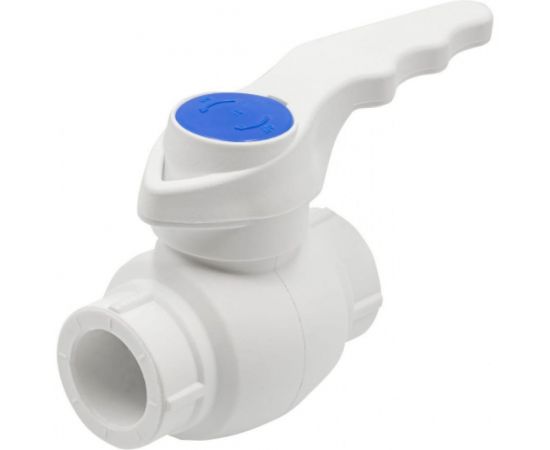 Шаровой кран VRT 20, ручка, PP-R EVER plast, белый 540415 