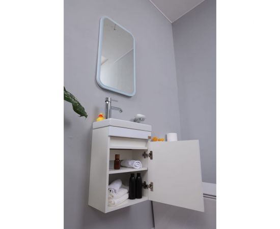 Подвесная тумба ALCORA Compact под умывальник Como 40 белая 31116 – изображение 12