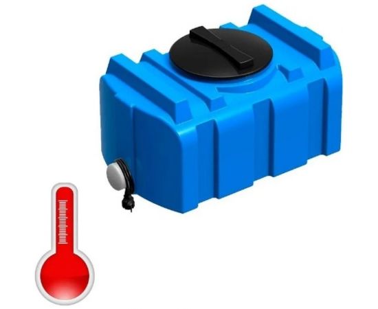 Душевой бак POLIMER GROUP серии «R» 100 литров (голубой) с подогревом DR100S1312 – изображение 2