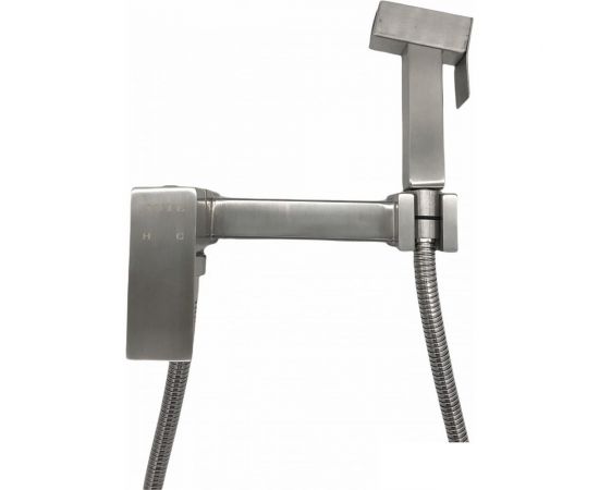 Смеситель для биде с гигиеническим душем OUTE из нержавеющей стали, матовый хром TH315S – изображение 2
