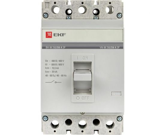 Выключатель нагрузки EKF PROxima ВН-99, 250/250А, 3P, SQ sl99-250-250 – изображение 2