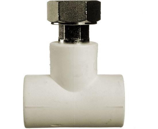 Тройник КРОСС PPRC с накидной гайкой, 20х1/2"" 60205 – изображение 2