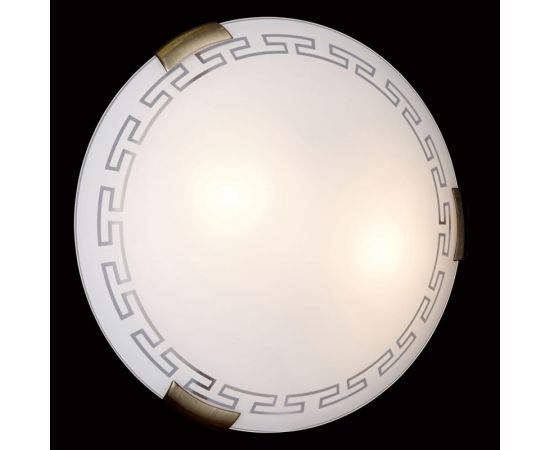 Настенно-потолочный светильник SONEX стекло, E27, 2х100W, GRECA 261 – изображение 2