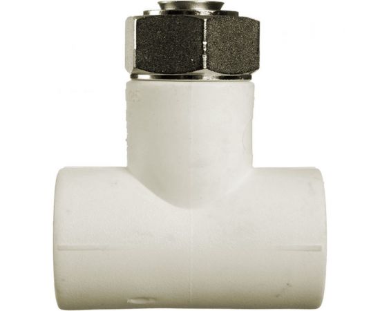 Тройник КРОСС PPRC с накидной гайкой, 20х1/2"" 60205 – изображение 3