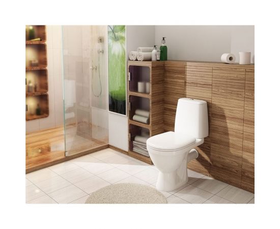 Унитаз-компакт Rosa Премьер синий декор Вн УкС313 – изображение 3