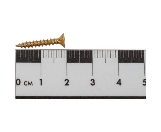 Саморез Мир крепежа DIN 7962, 3,0x20 мм, Pozi, желтый цинк, 1000 шт. Т0000004144 – изображение 3