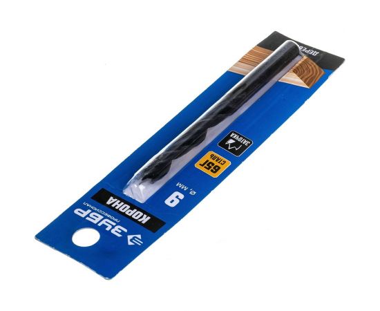 Сверло спиральное по дереву, М-образная заточка Профессионал (9х115х70 мм; сталь 65Г) Зубр 29421-115-09_z01 – изображение 3