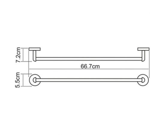 Одинарный держатель полотенец WasserKRAFT Rhein K-6230 – изображение 3