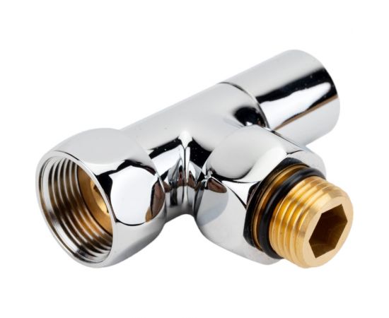 Угловой кран-вентиль SG, ручка колпак, хром, 3/4х1/2 г/ш, 2 шт 8510SCH0405/2 – изображение 3