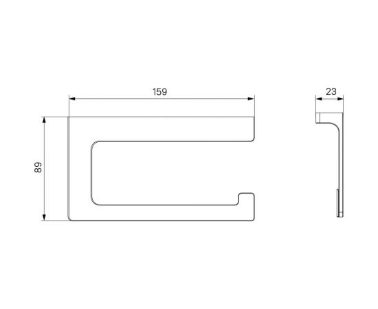 Держатель для туалетной бумаги IDDIS Slide без крышки, сплав металлов, хром SLISC00i43 – изображение 3