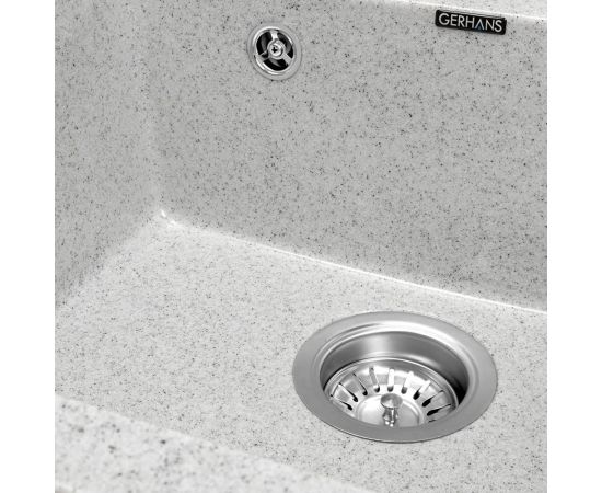 Кухонная мойка Gerhans A 11 19 СЕРЫЙ /БЕЛАРУСЬ/ 510х505 мм А11-19 – изображение 3