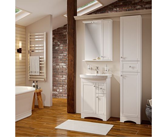 Шкаф-пенал для ванной Runo Мерида 35 правый 00-00000965 – изображение 4