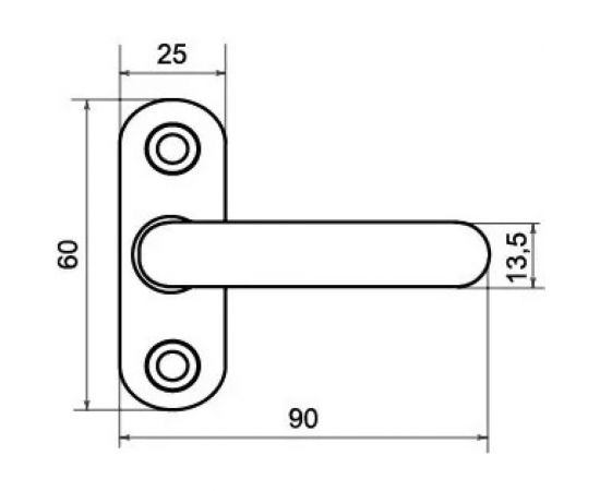 Оконная ручка Palladium Natali PB 00008258 – изображение 4