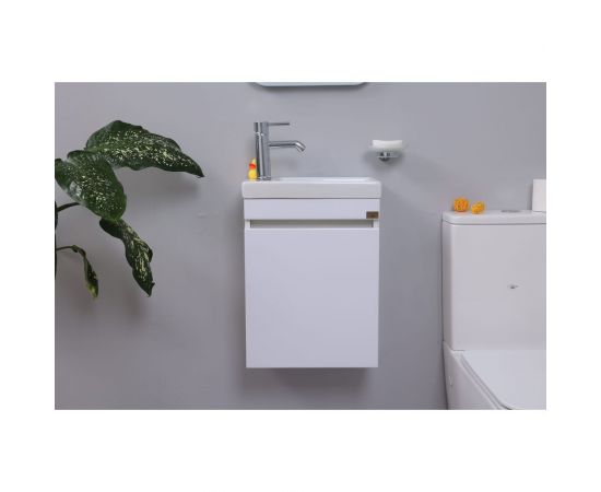 Подвесная тумба ALCORA Compact под умывальник Como 40 белая 31116 – изображение 4