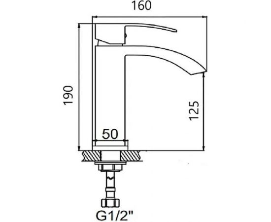 Смеситель для раковины WISENT W71017B – изображение 5