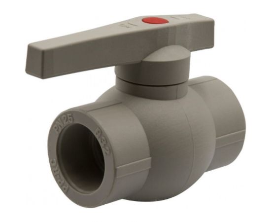 Шаровой кран VRT 32, ручка, PP-R EVER plast, серый 538459 – изображение 5