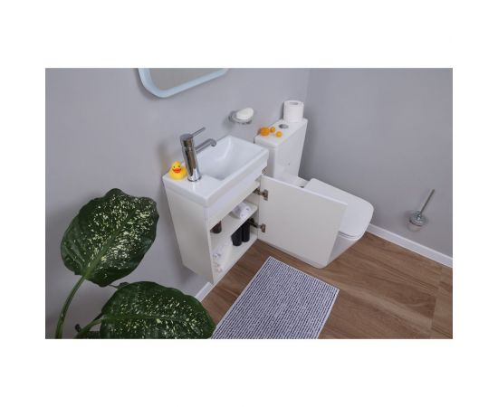 Подвесная тумба ALCORA Compact под умывальник Como 40 белая 31116 – изображение 6