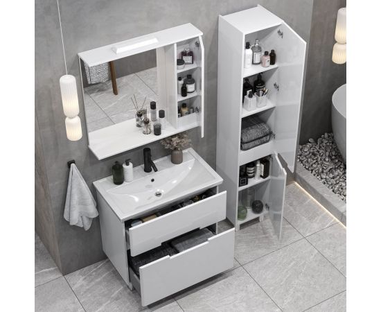 Подвесной зеркальный шкаф Sanstar Ориана 80 280.1-2.4.1. – изображение 7