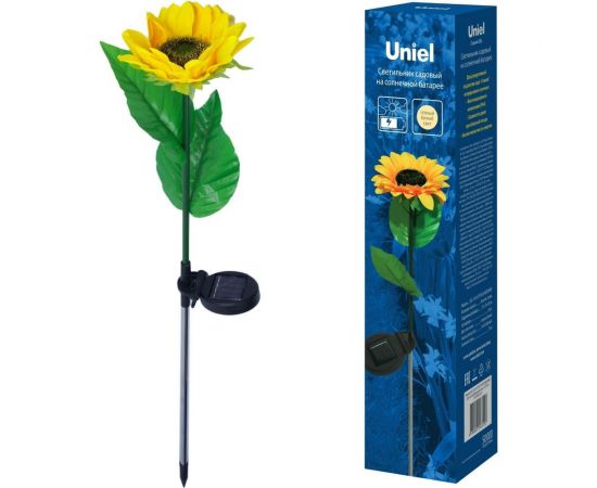 Садовый светильник на солнечной батарее Uniel «Подсолнух» USL-S-814/PT700 SUNFLOWER UL-00009378 – изображение 8