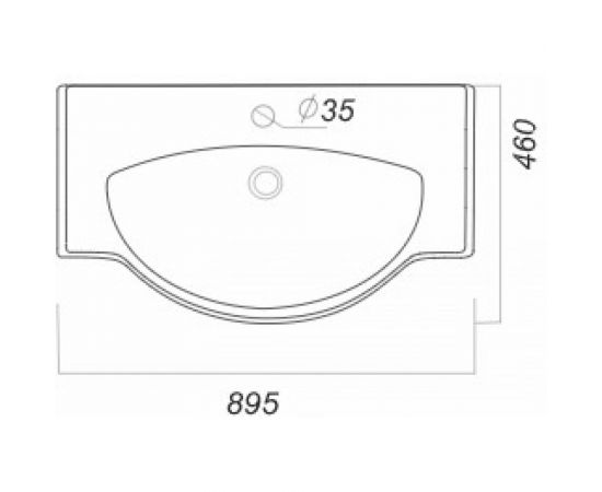 Умывальник SANITA CLASSIC LUXE 90 00000061586 – изображение 9