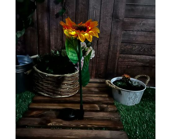 Садовый светильник на солнечной батарее Uniel «Подсолнух» USL-S-814/PT700 SUNFLOWER UL-00009378 – изображение 9