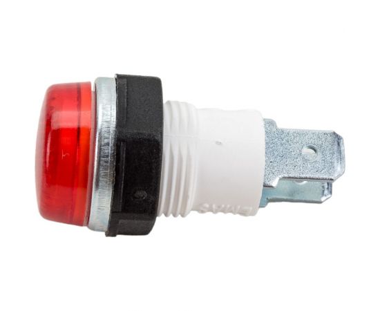 Сигнальная арматура Emas 14мм красная с лампой 220В S140NK 