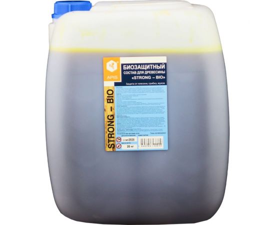 Биозащитный состав для древесины APIS Strong-bio канистра 20 кг 4665296512222 