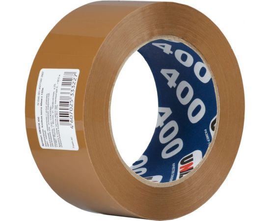 Упаковочная клейкая лента UNIBOB 400 коричневая 48 мм х 132 м 214954 