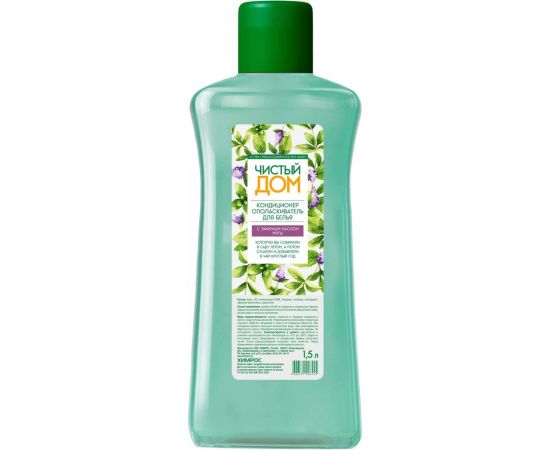 Кондиционер-ополаскиватель для белья Чистый дом мята, 1.5 л 554 