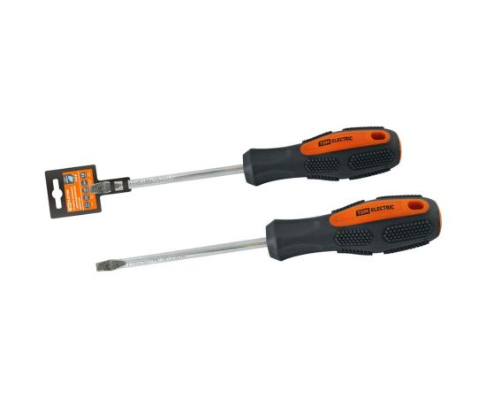 Шлицевая двухкомпонентная отвертка TDM CR-V тип SL6.5x150, серия ""Алмаз"" SQ1006-1010 