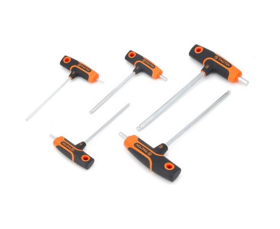 Набор шестигранных метрических ключей TACTIX с Т образной рукояткой, 5 штук 206360 