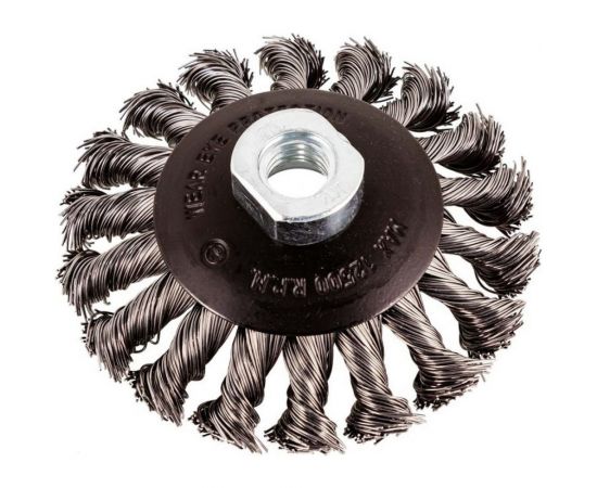 Кордщетка дисковая получаша стальная витая 75 мм для УШМ Rockforce RF-BWD103 