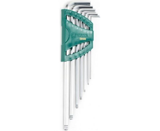 Шестигранники SATA 7 предметов, сферические концы, пластиковый блистер SVCM+ 09109 